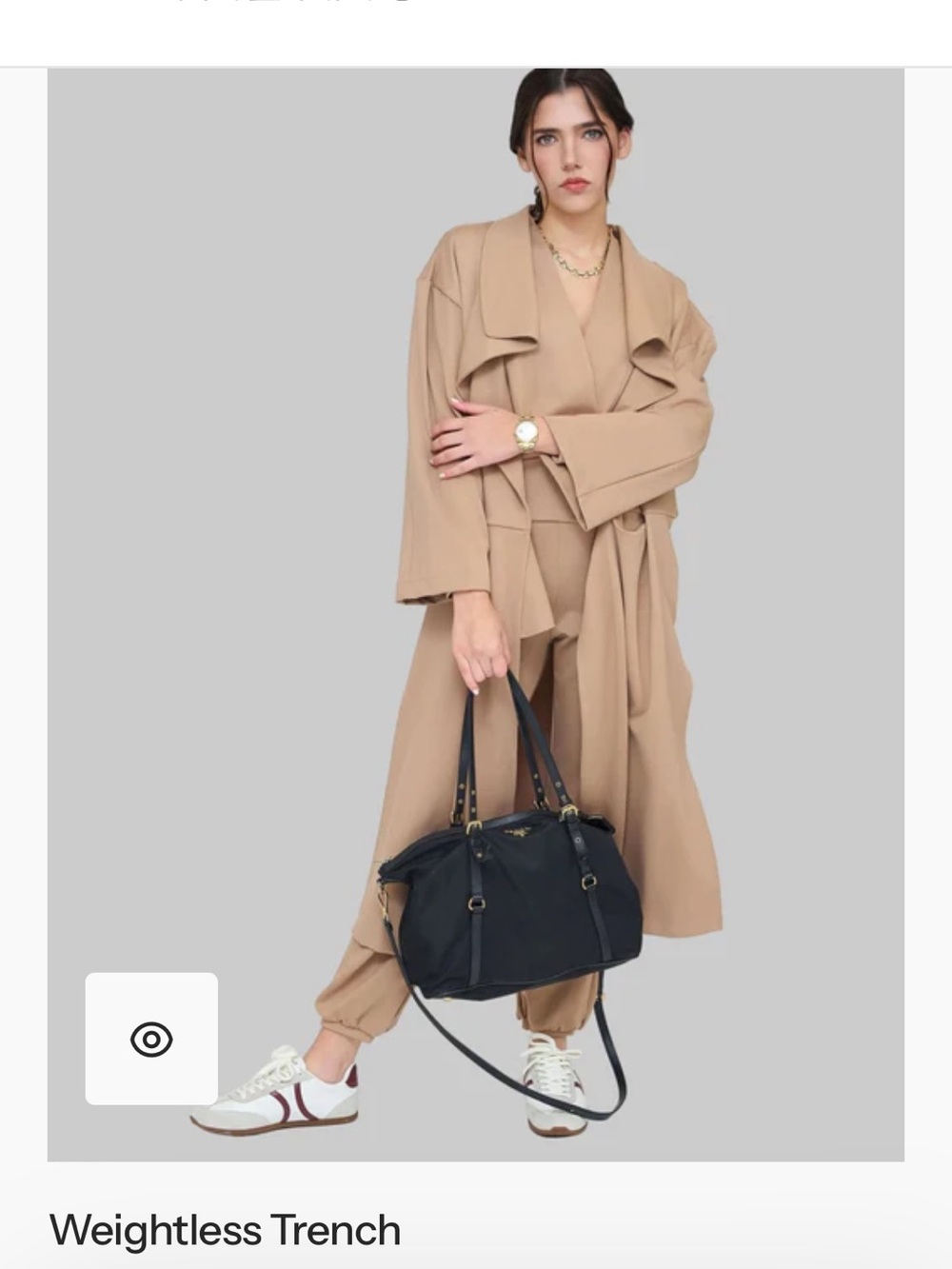 Weightless Trench Coat in Camel
